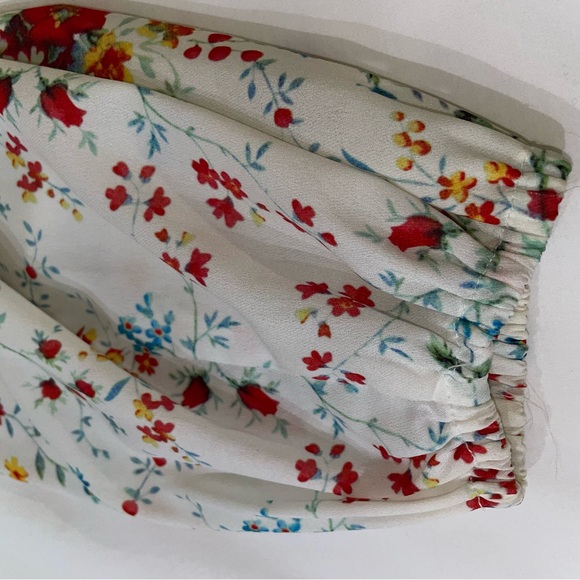 Parker white and floral silk dress size XS - Picture 4 of 4